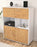 Highboard Katyna, Eiche Seite (92x108x35cm) - Dekati GmbH