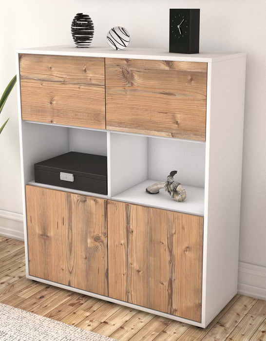 Highboard Katyna, Pinie Seite (92x108x35cm) - Dekati GmbH