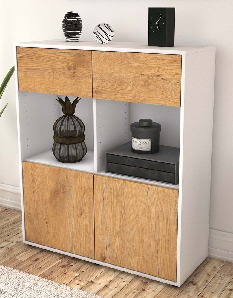 Highboard Ketty, Eiche Seite (92x108x35cm) - Dekati GmbH