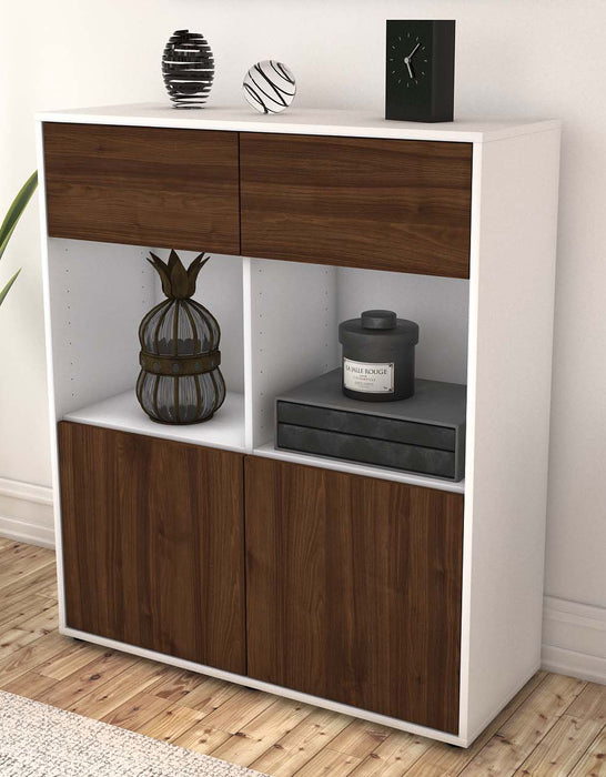 Highboard Ketty, Walnuss Seite (92x108x35cm) - Dekati GmbH