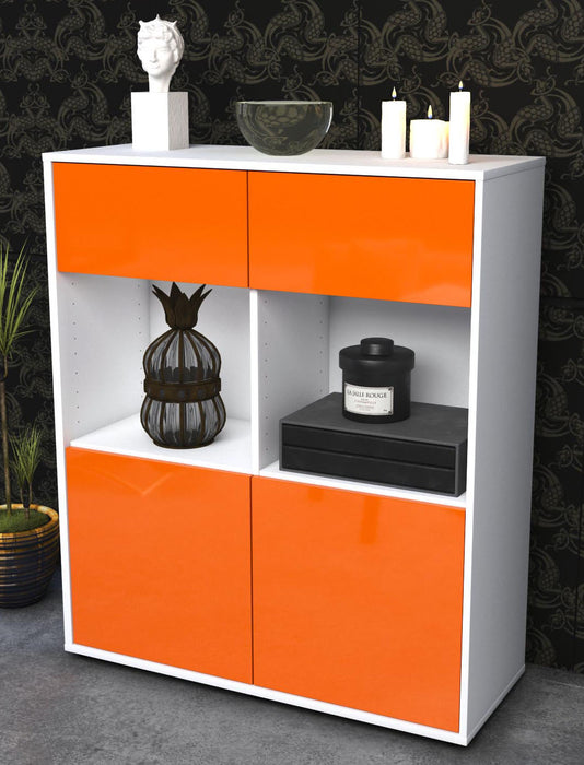 Highboard Ketty, Orange Seite (92x108x35cm) - Dekati GmbH