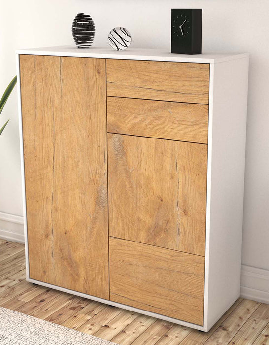 Highboard Kiara, Eiche Seite (92x108x35cm) - Dekati GmbH