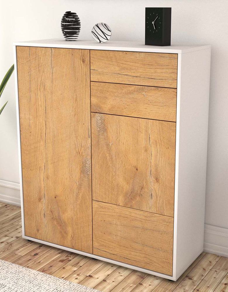 Highboard Kiara, Eiche Seite (92x108x35cm) - Dekati GmbH