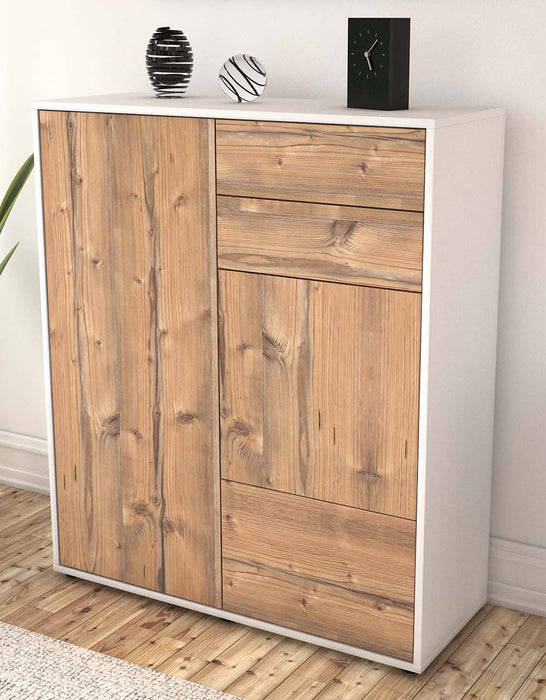 Highboard Kiara, Pinie Seite (92x108x35cm) - Dekati GmbH