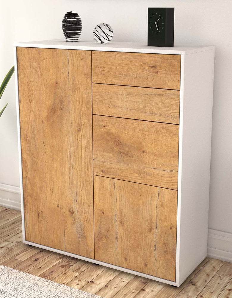 Highboard Kira, Eiche Seite (92x108x35cm) - Dekati GmbH