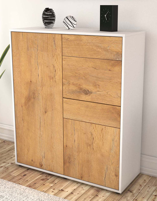 Highboard Laetitia, Eiche Seite (92x108x35cm) - Dekati GmbH