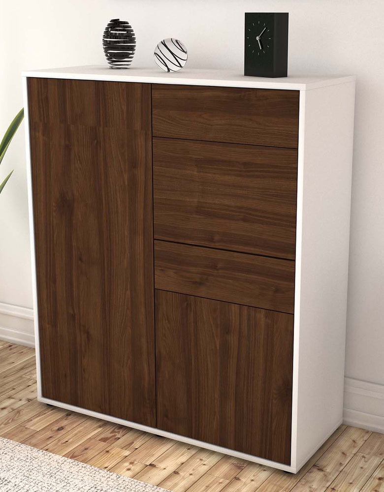 Highboard Laetitia, Walnuss Seite (92x108x35cm) - Dekati GmbH