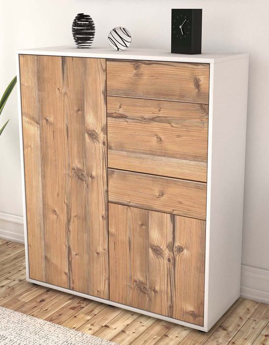 Highboard Laetitia, Pinie Seite (92x108x35cm) - Dekati GmbH