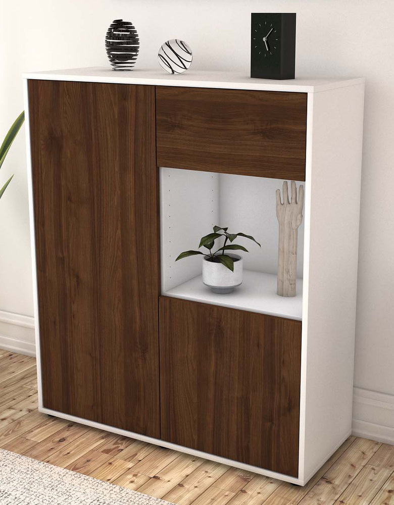 Highboard Larina, Walnuss Seite (92x108x35cm) - Dekati GmbH