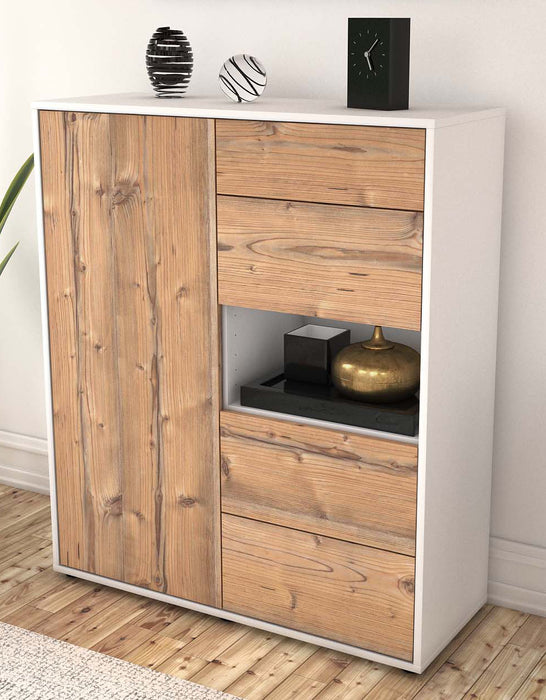 Highboard Larissa, Pinie Seite (92x108x35cm) - Dekati GmbH