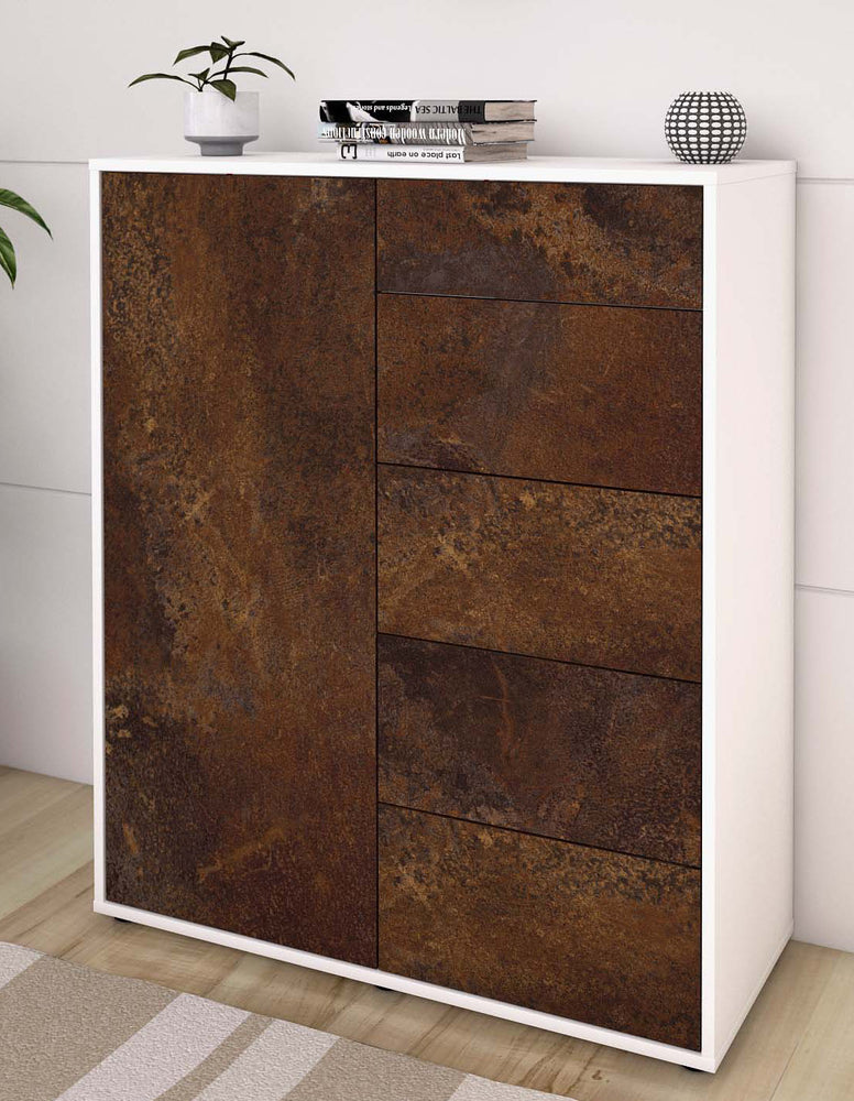 Highboard Laura, Rost Seite (92x108x35cm) - Dekati GmbH