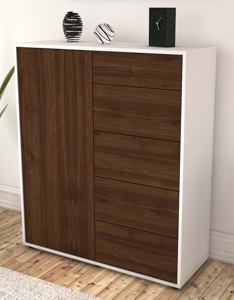 Highboard Laura, Walnuss Seite (92x108x35cm) - Dekati GmbH