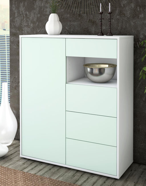 Highboard Lea, Mint Seite (92x108x35cm) - Dekati GmbH