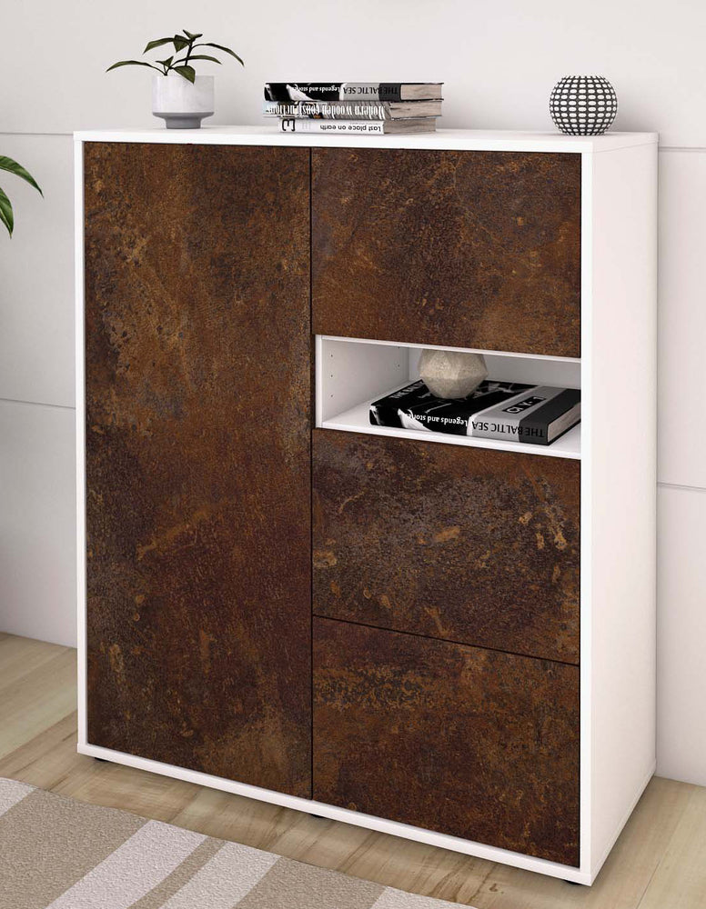 Highboard Leana, Rost Seite (92x108x35cm) - Dekati GmbH