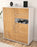 Highboard Leana, Eiche Seite (92x108x35cm) - Dekati GmbH