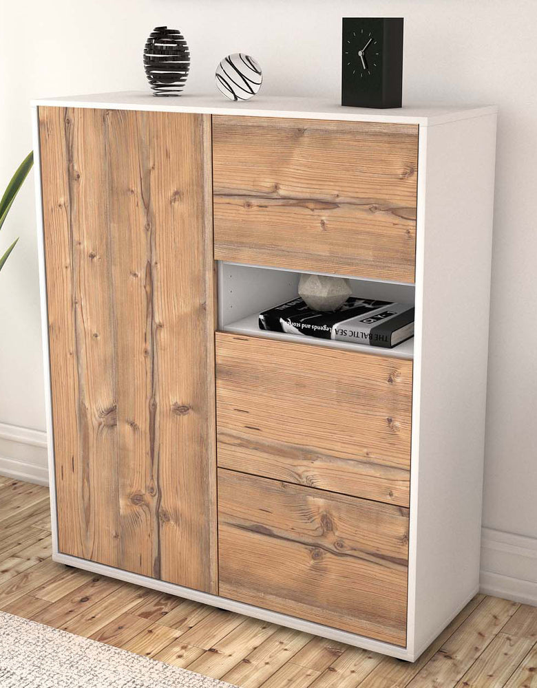 Highboard Leana, Pinie Seite (92x108x35cm) - Dekati GmbH