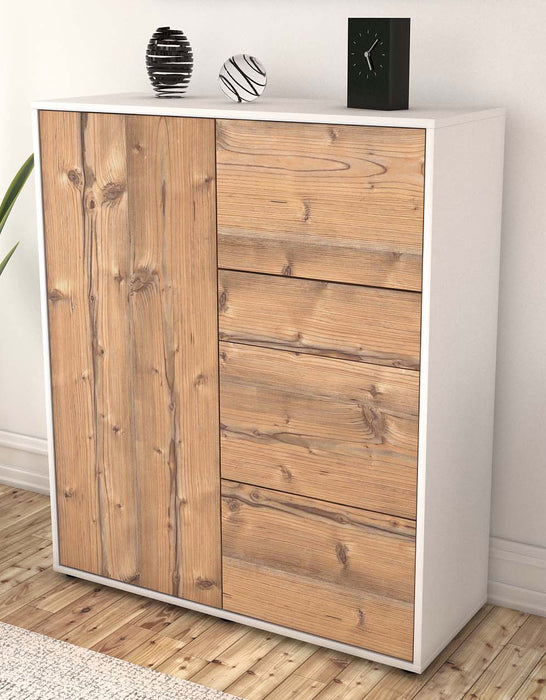 Highboard Leandra, Pinie Seite (92x108x35cm) - Dekati GmbH