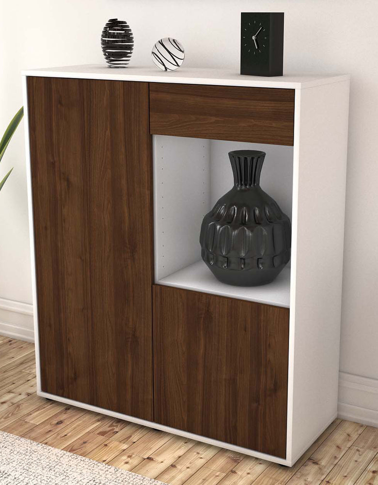 Highboard Lena, Walnuss Seite (92x108x35cm) - Dekati GmbH