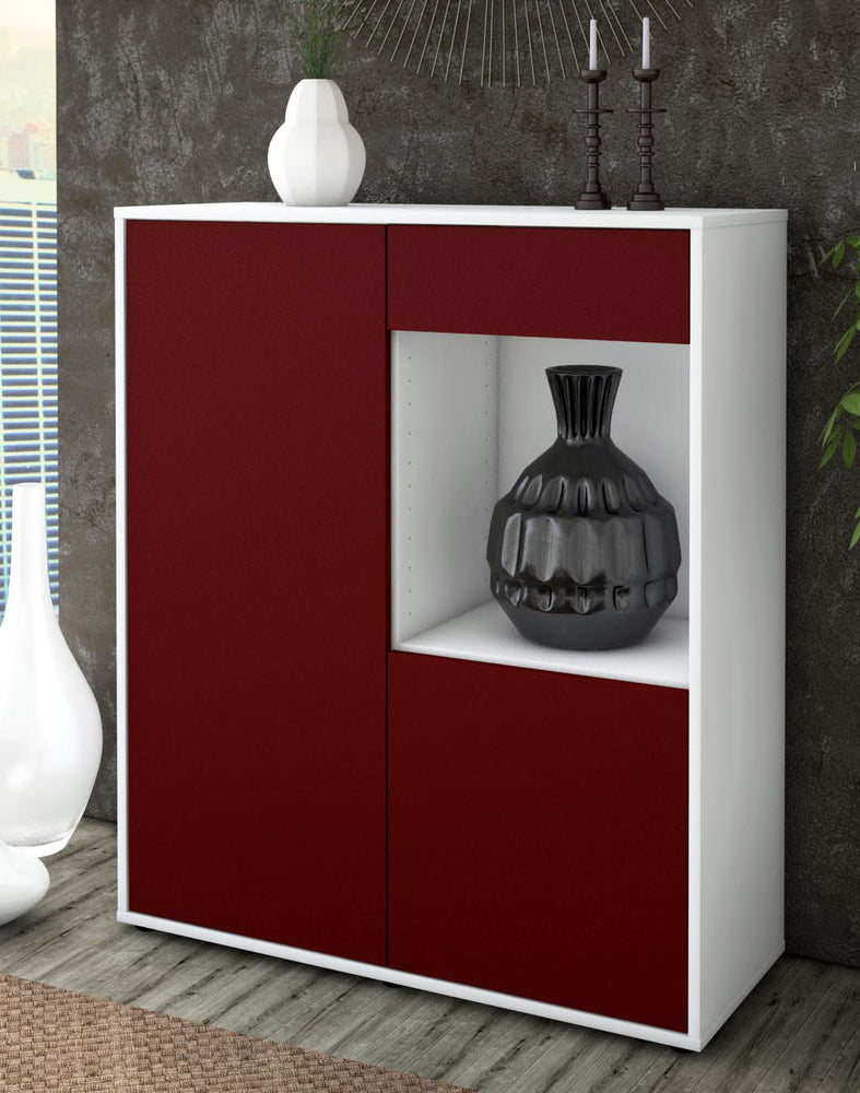 Highboard Lena, Bordeaux Seite (92x108x35cm) - Dekati GmbH