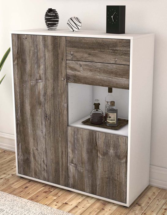 Highboard Leona, Treibholz Seite (92x108x35cm) - Dekati GmbH