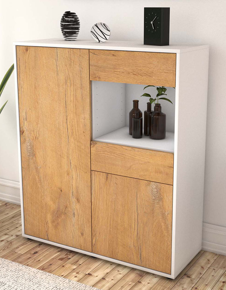 Highboard Leoni, Eiche Seite (92x108x35cm) - Dekati GmbH