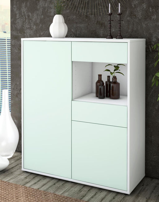 Highboard Leoni, Mint Seite (92x108x35cm) - Dekati GmbH