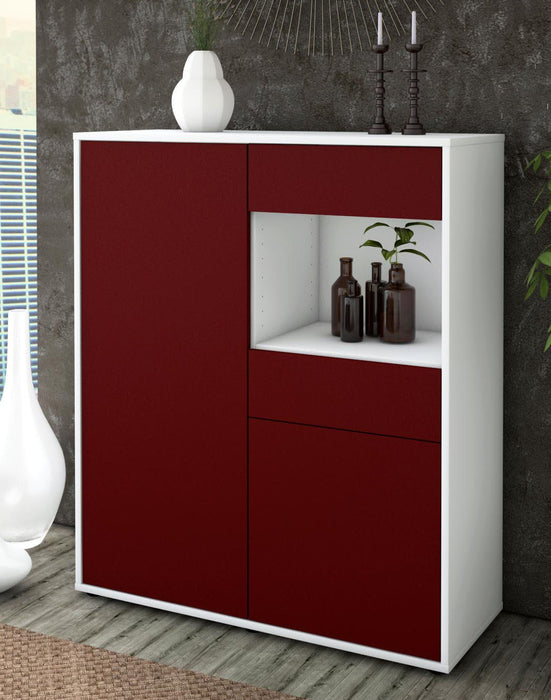 Highboard Leoni, Bordeaux Seite (92x108x35cm) - Dekati GmbH