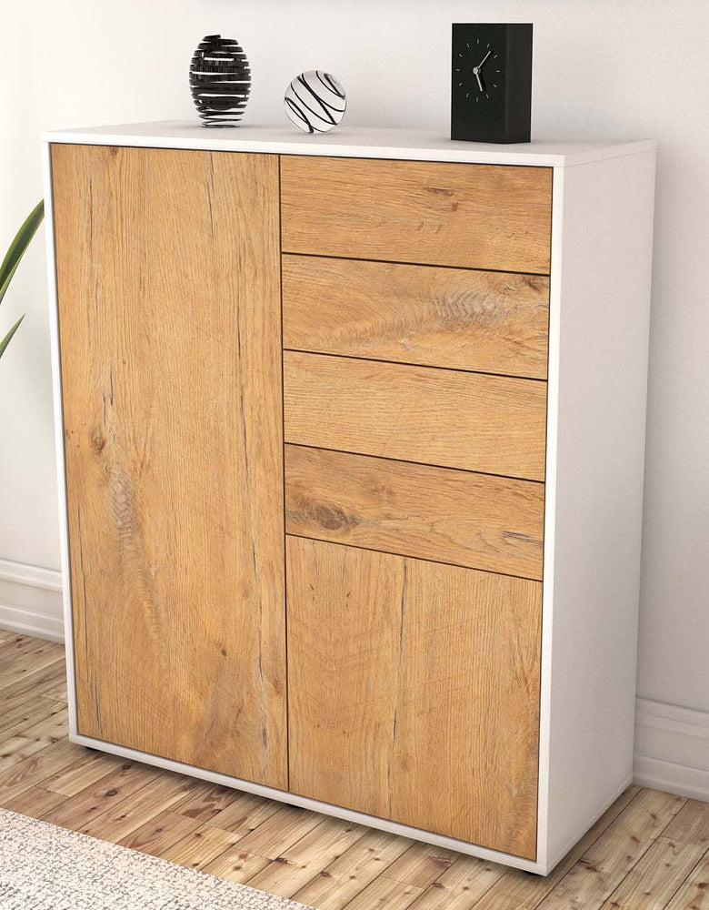 Highboard Leonora, Eiche Seite (92x108x35cm) - Dekati GmbH