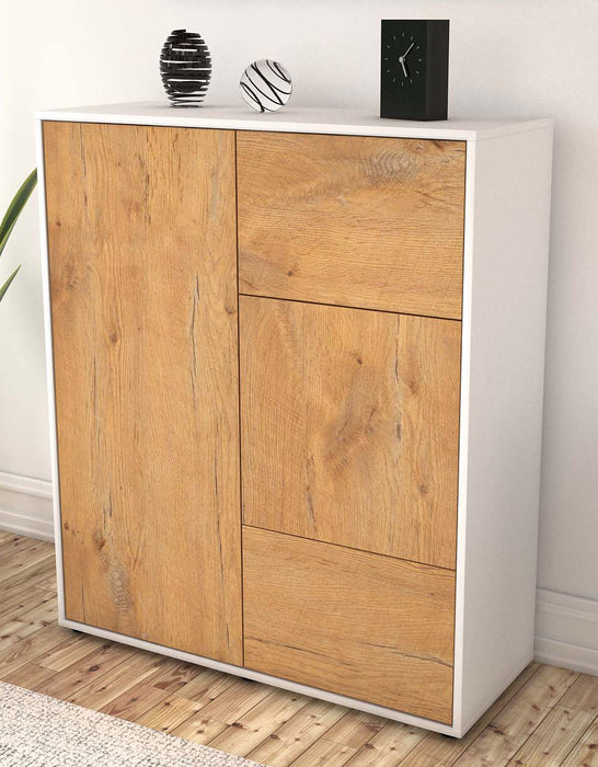 Highboard Lia, Eiche Seite (92x108x35cm) - Dekati GmbH