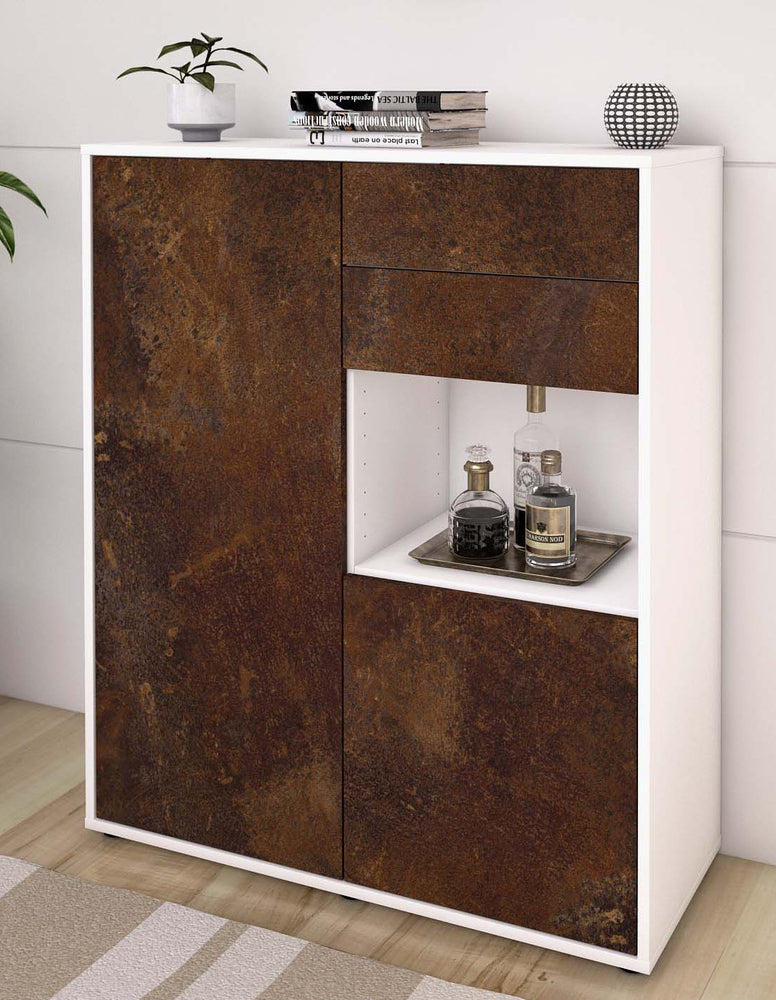 Highboard Lilia, Rost Seite (92x108x35cm) - Dekati GmbH