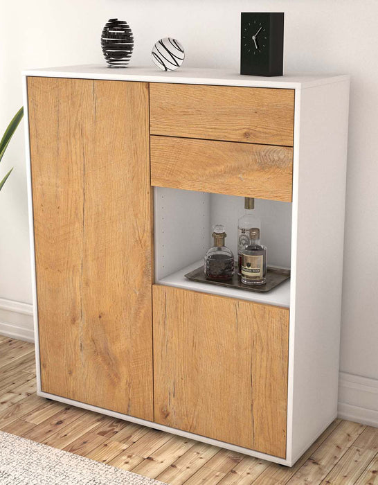 Highboard Lilia, Eiche Seite (92x108x35cm) - Dekati GmbH