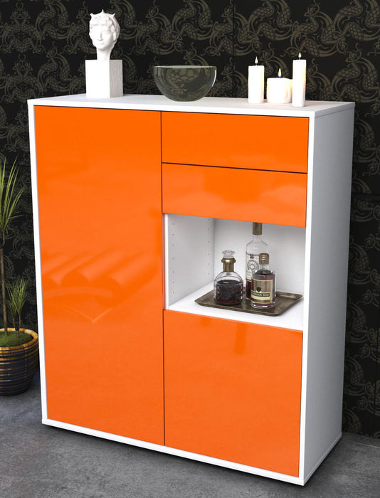 Highboard Lilia, Orange Seite (92x108x35cm) - Dekati GmbH