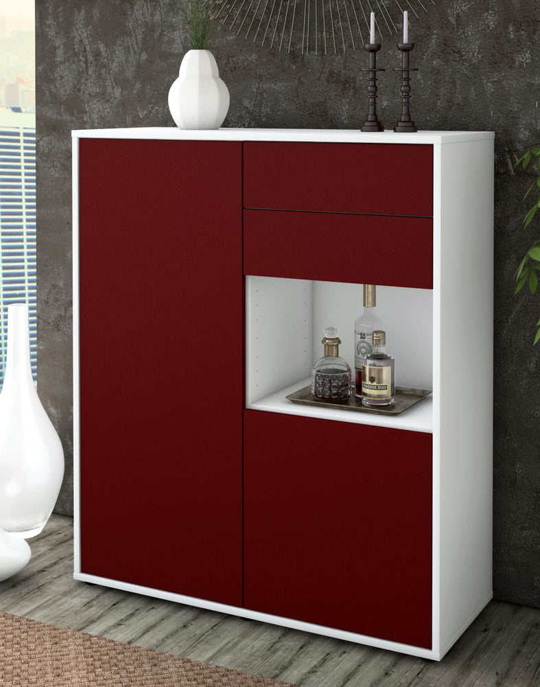 Highboard Lilia, Bordeaux Seite (92x108x35cm) - Dekati GmbH