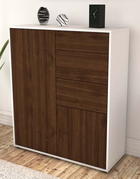 Highboard Linda, Walnuss Seite (92x108x35cm) - Dekati GmbH