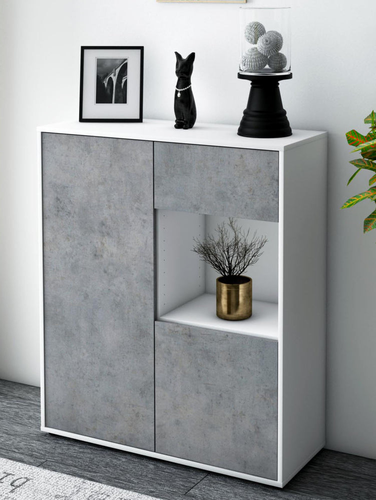 Highboard Lisa, Beton Seite (92x108x35cm) - Dekati GmbH