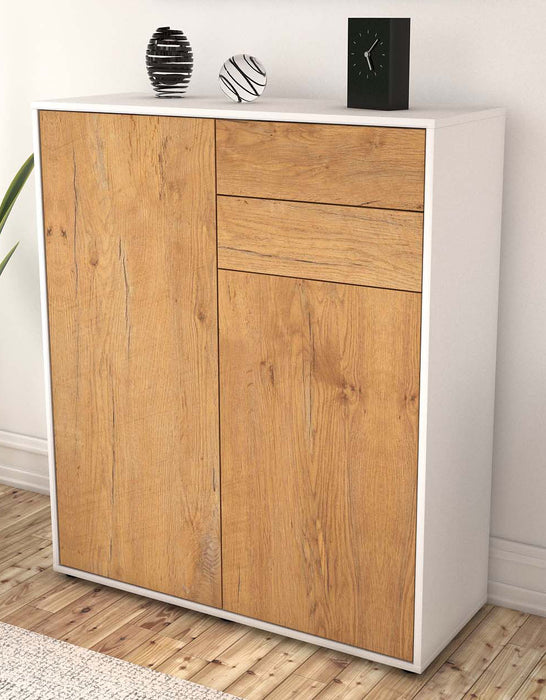 Highboard Lisann, Eiche Seite (92x108x35cm) - Dekati GmbH