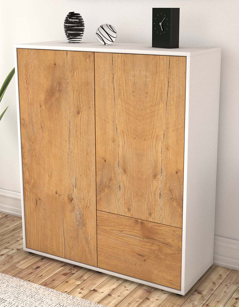 Highboard Livia, Eiche Seite (92x108x35cm) - Dekati GmbH