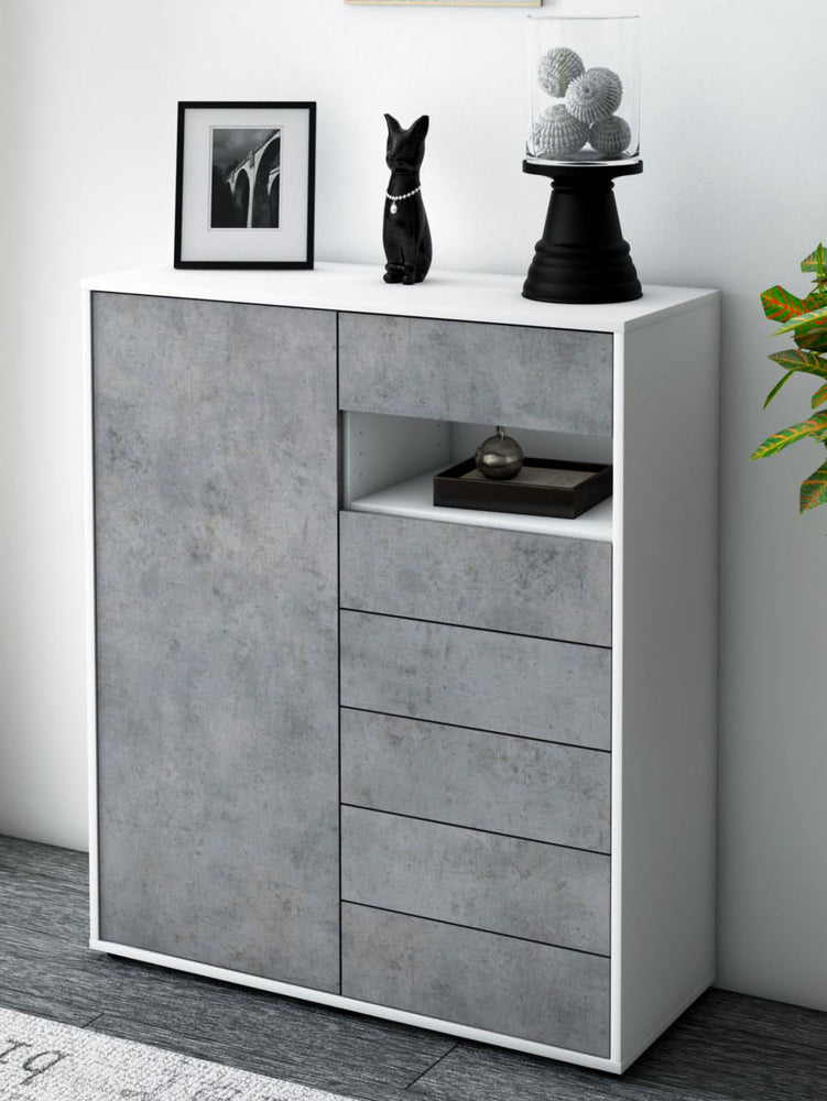 Highboard Lola, Beton Seite (92x108x35cm) - Dekati GmbH