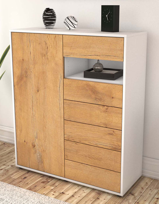 Highboard Lola, Eiche Seite (92x108x35cm) - Dekati GmbH