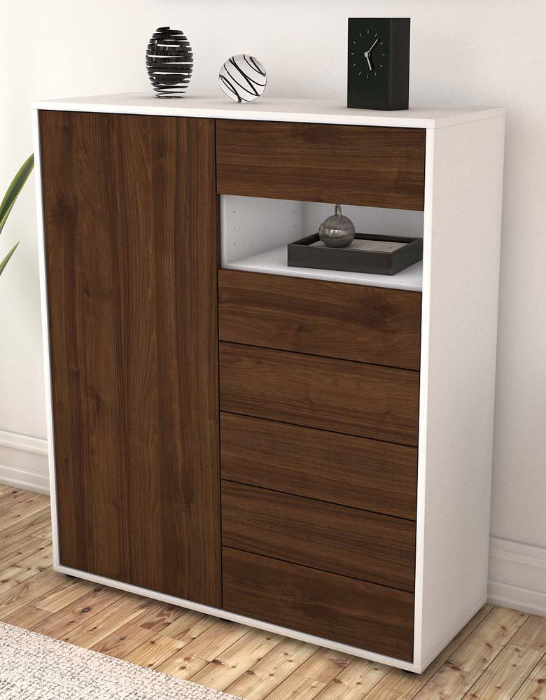 Highboard Lola, Walnuss Seite (92x108x35cm) - Dekati GmbH