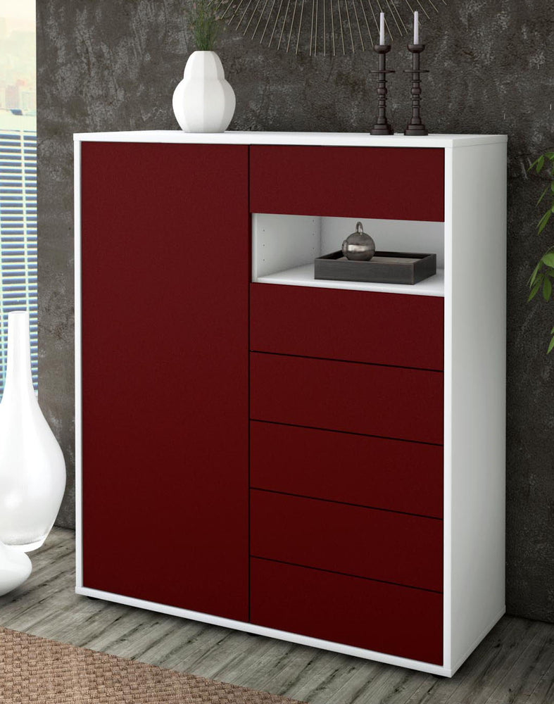 Highboard Lola, Bordeaux Seite (92x108x35cm) - Dekati GmbH