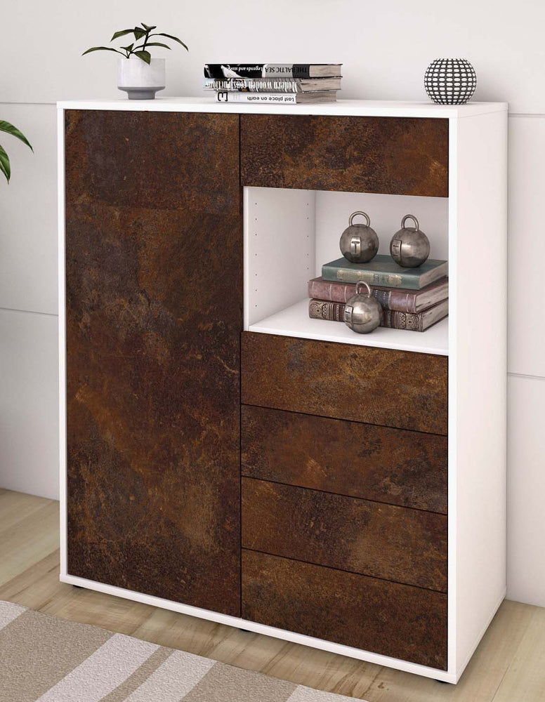 Highboard Loredana, Rost Seite (92x108x35cm) - Dekati GmbH