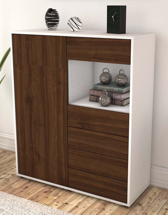 Highboard Loredana, Walnuss Seite (92x108x35cm) - Dekati GmbH