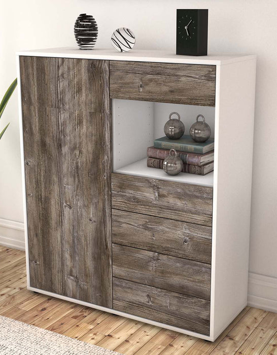 Highboard Loredana, Treibholz Seite (92x108x35cm) - Dekati GmbH