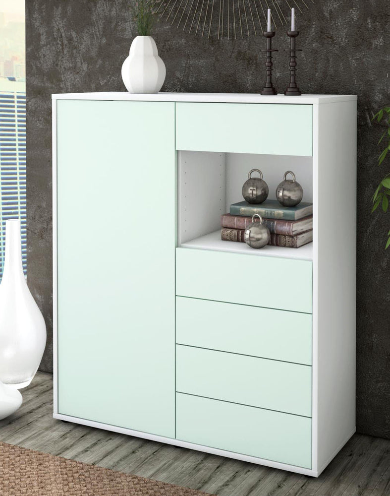 Highboard Loredana, Mint Seite (92x108x35cm) - Dekati GmbH