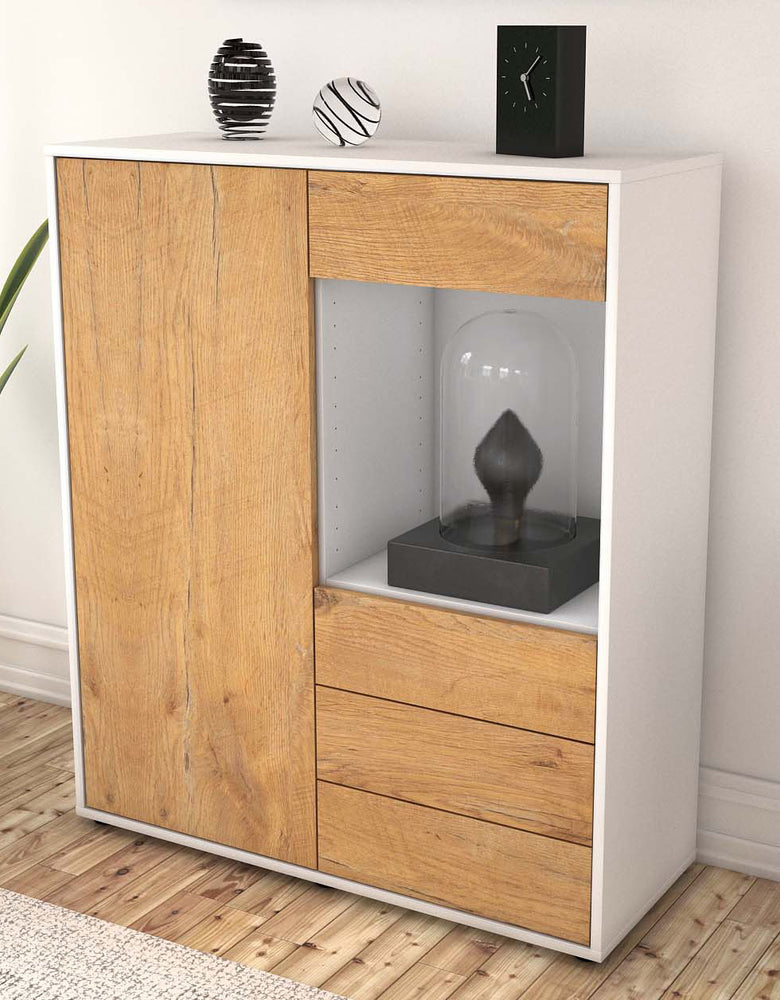 Highboard Lorella, Eiche Seite (92x108x35cm) - Dekati GmbH