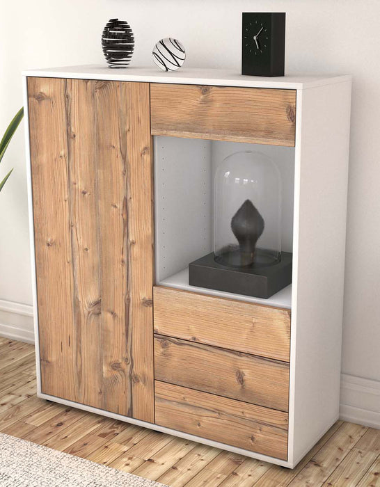 Highboard Lorella, Pinie Seite (92x108x35cm) - Dekati GmbH