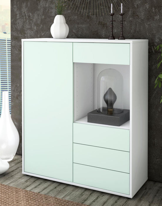 Highboard Lorella, Mint Seite (92x108x35cm) - Dekati GmbH