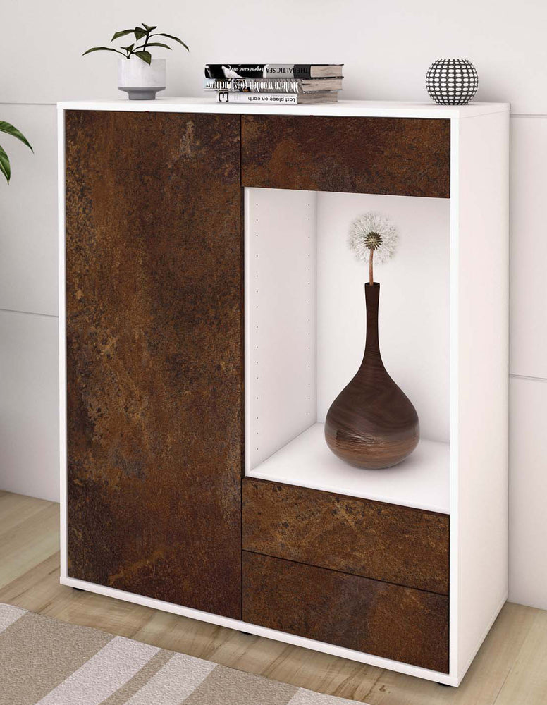 Highboard Lorena, Rost Seite (92x108x35cm) - Dekati GmbH