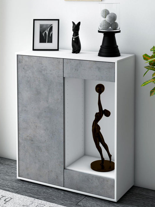 Highboard Lorenza, Beton Seite (92x108x35cm) - Dekati GmbH